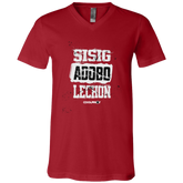 Sisig Adobo Lechon Unisex Jersey V-Neck T-Shirt